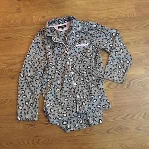 Ellen Tracy Cloud Leopard Print Pajamas